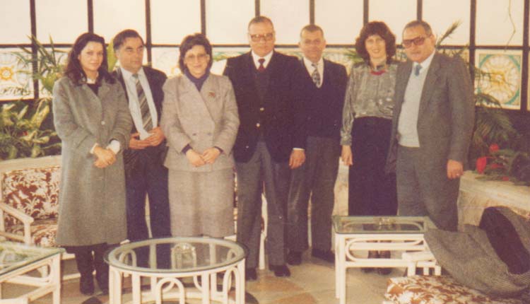 1987 - اليونان - أثينا - السفارة المصرية - الصياد - سمير ذكي - الملحق العمالي محمد خضر - الوفد اليوناني