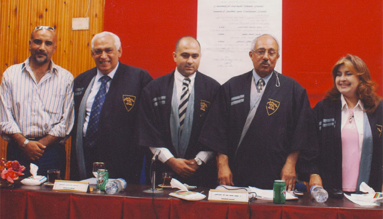 2007 -  كلية التربية الرياضية بالهرم - رسالة الماجستير - الإبن حامد - لجنة المناقشة